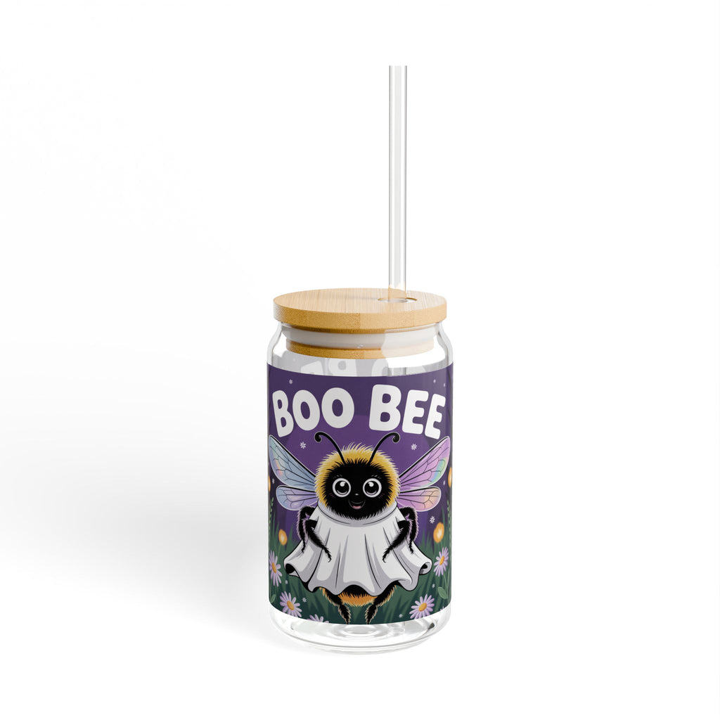 Boo Bee Sipper Glass, 16oz