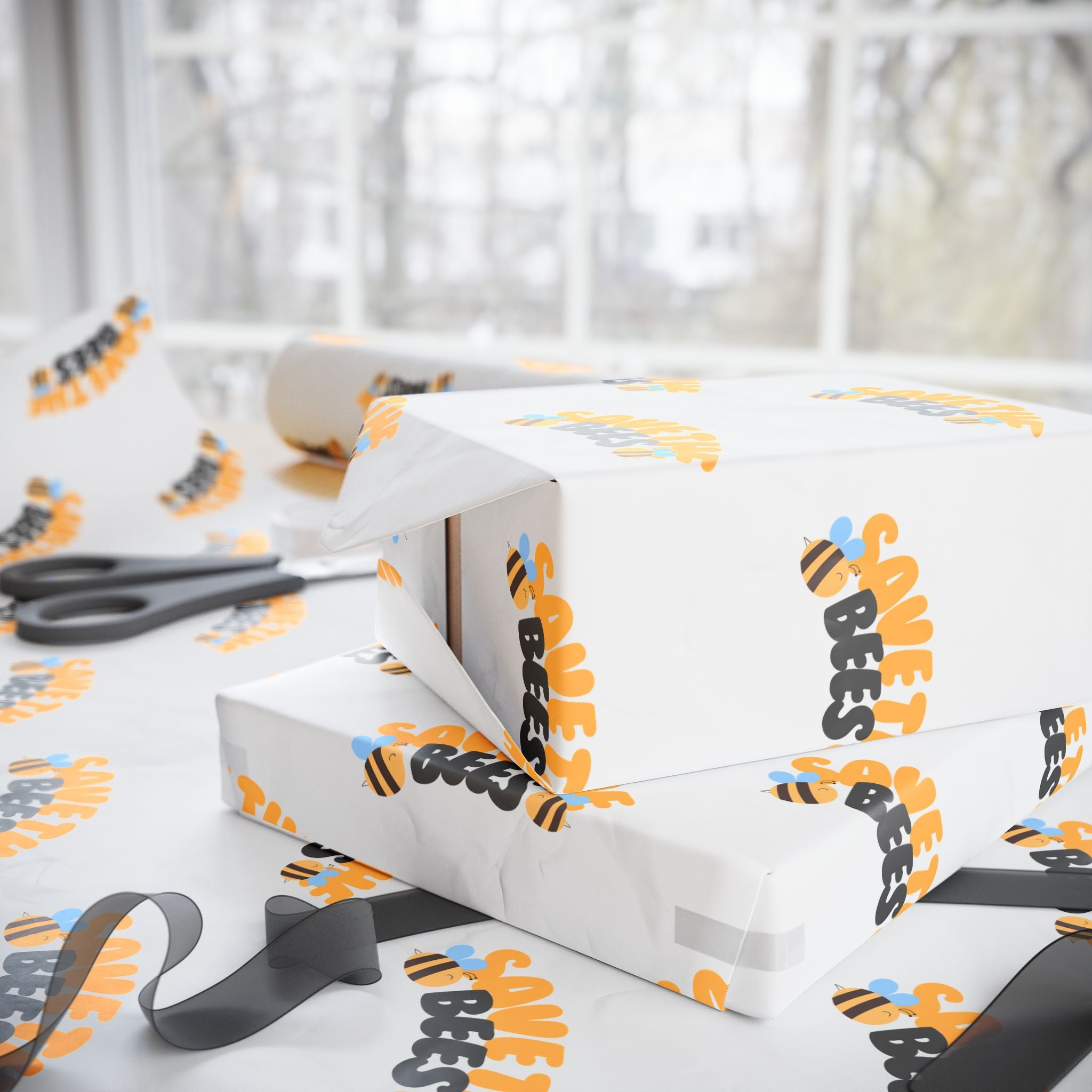 Save the Bees Wrapping Paper, Gift Wrap