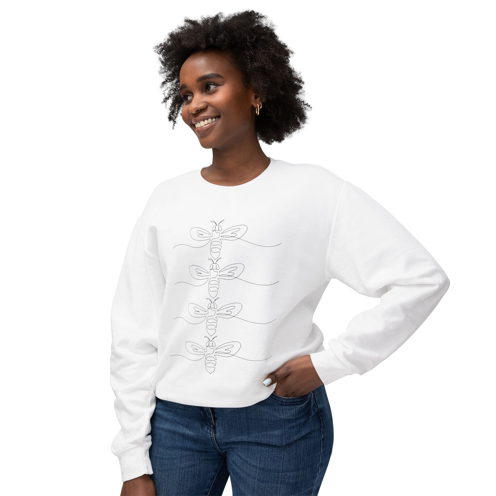 Minimalist Bee-Lightweight Crewneck Sweatshirt