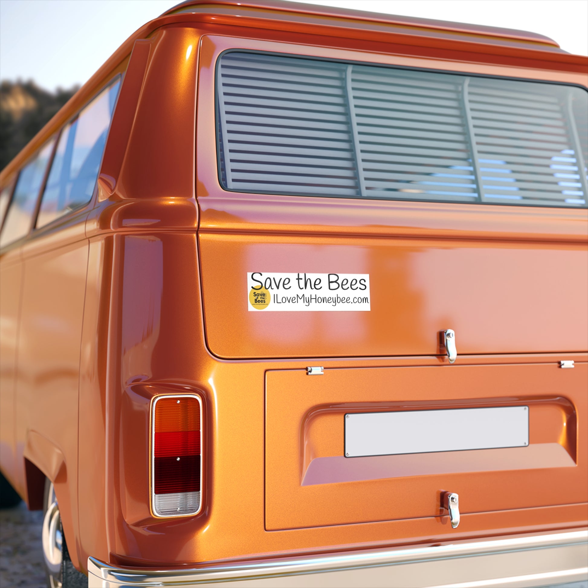 Save the Bees Bumper Sticker - Eco-Friendly Car Decor