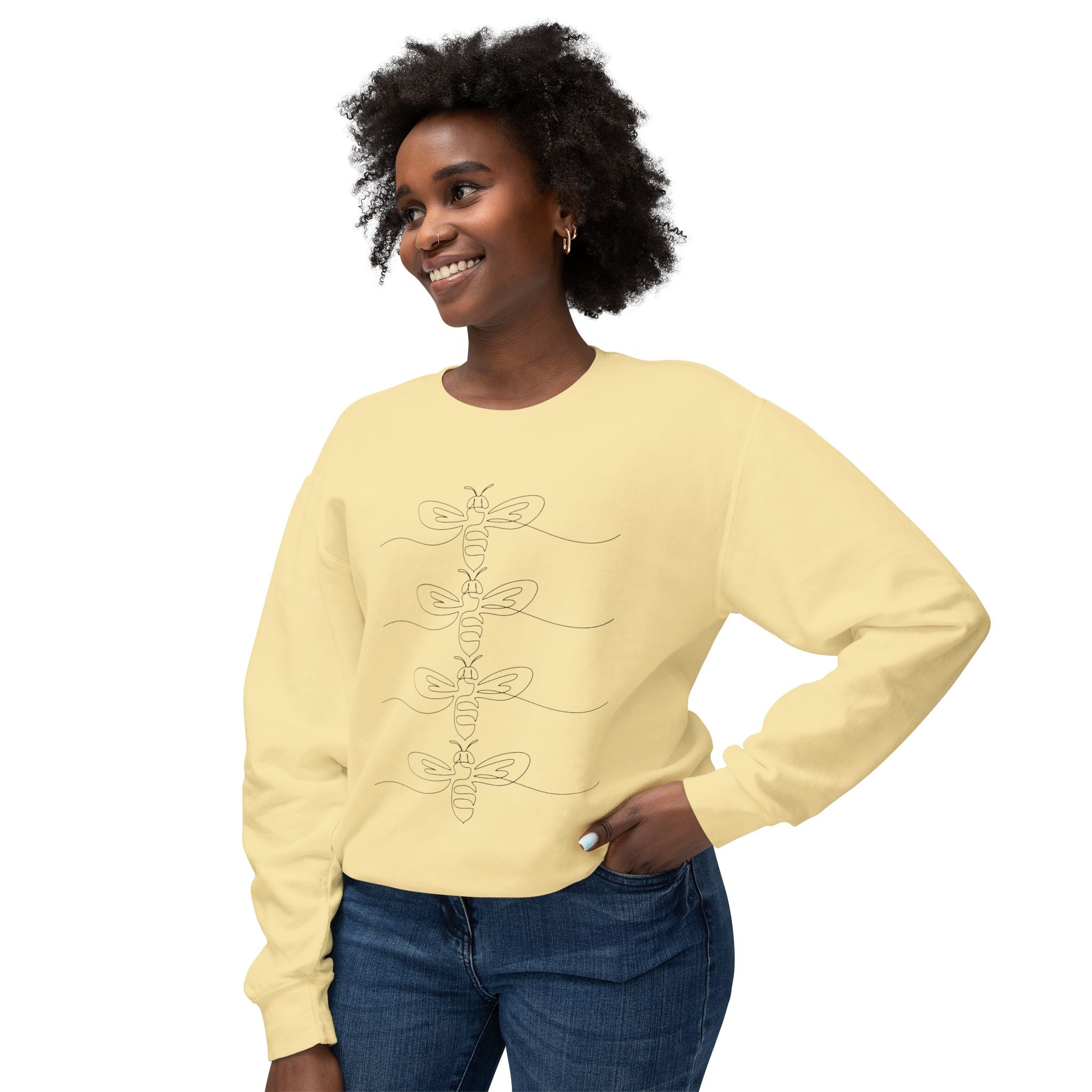 Minimalist Bee-Lightweight Crewneck Sweatshirt