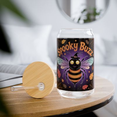 Spooky Buzz Sipper Glass - 16oz