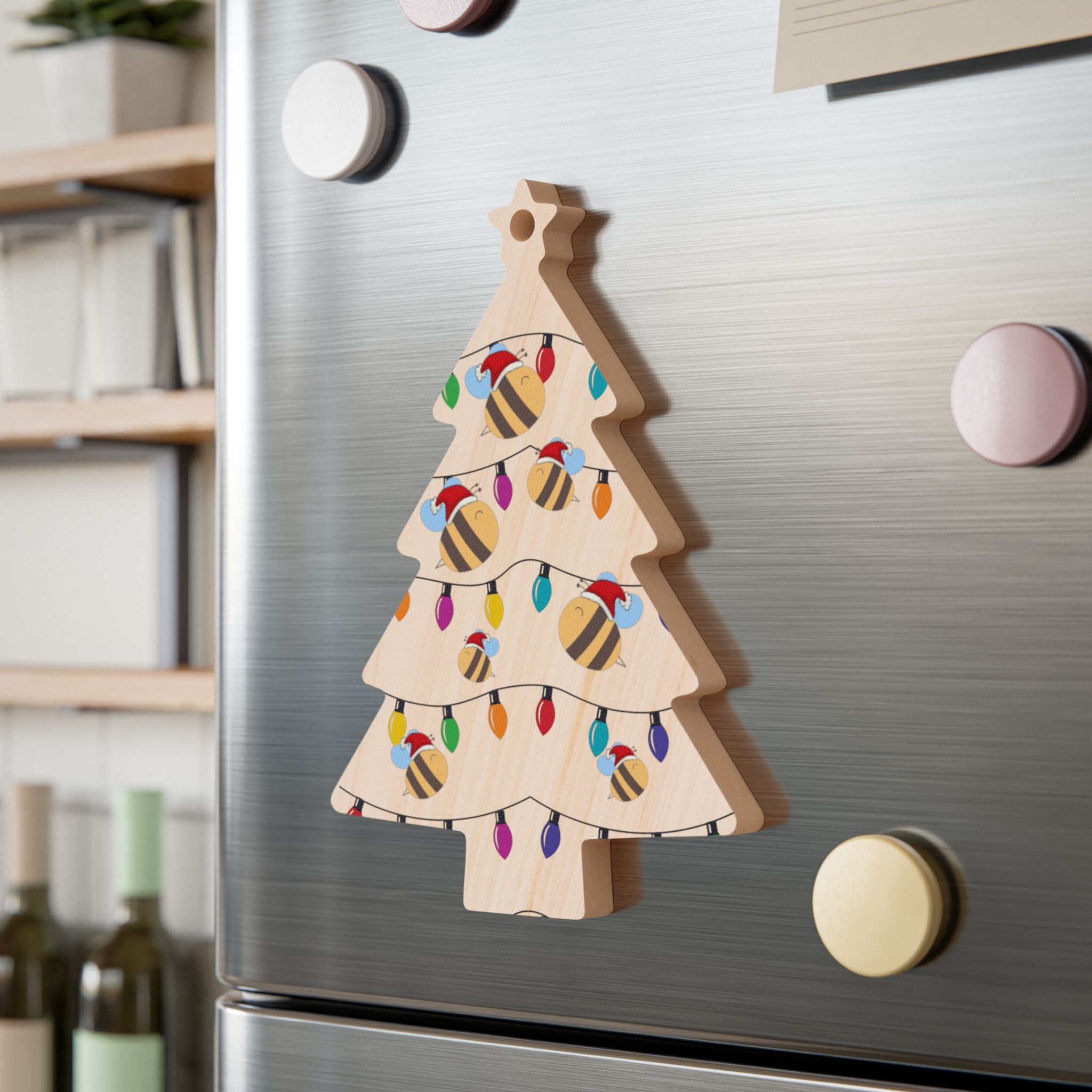 Heart & Tree Shaped Wooden Ornaments