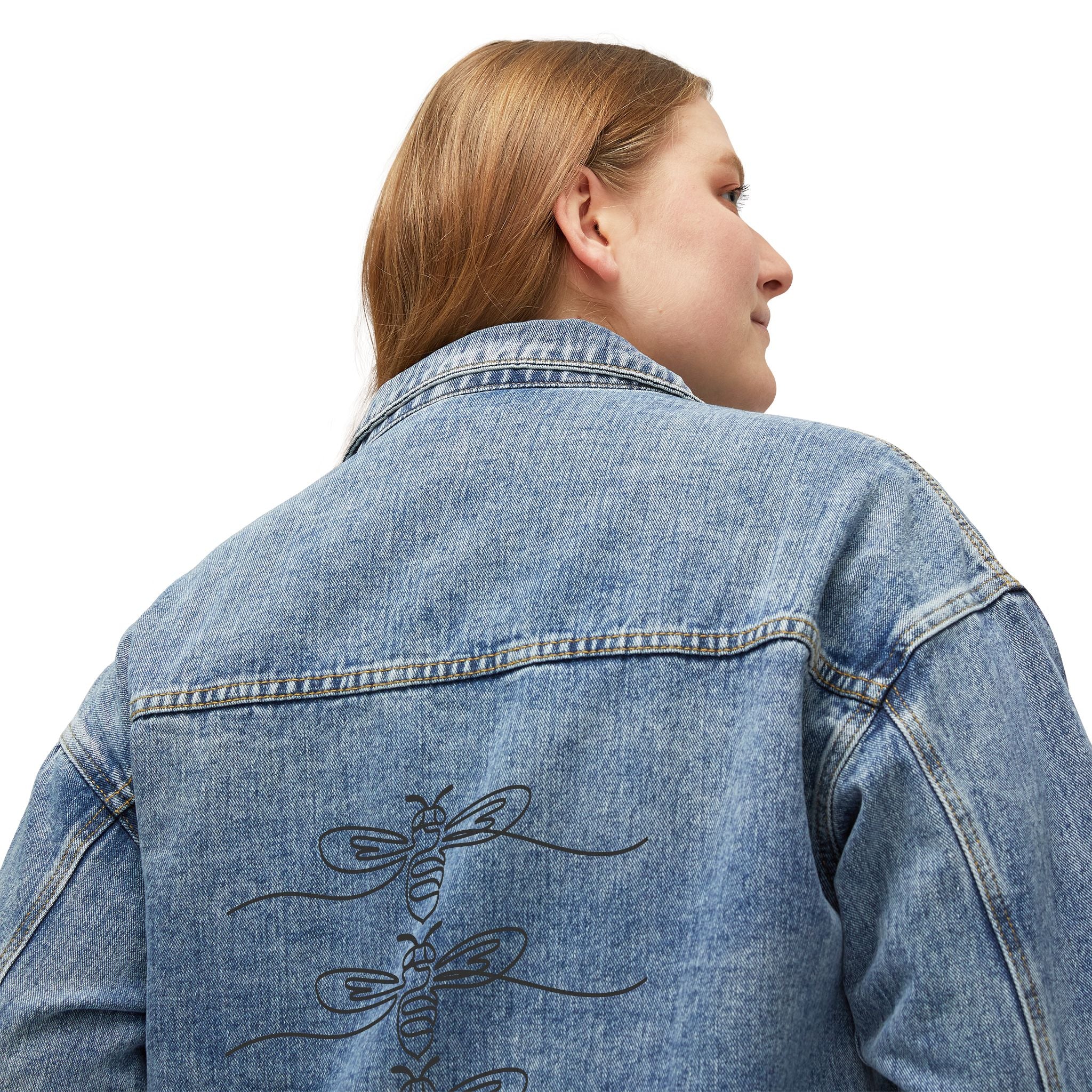 Minimalist Bees Denim Jacket