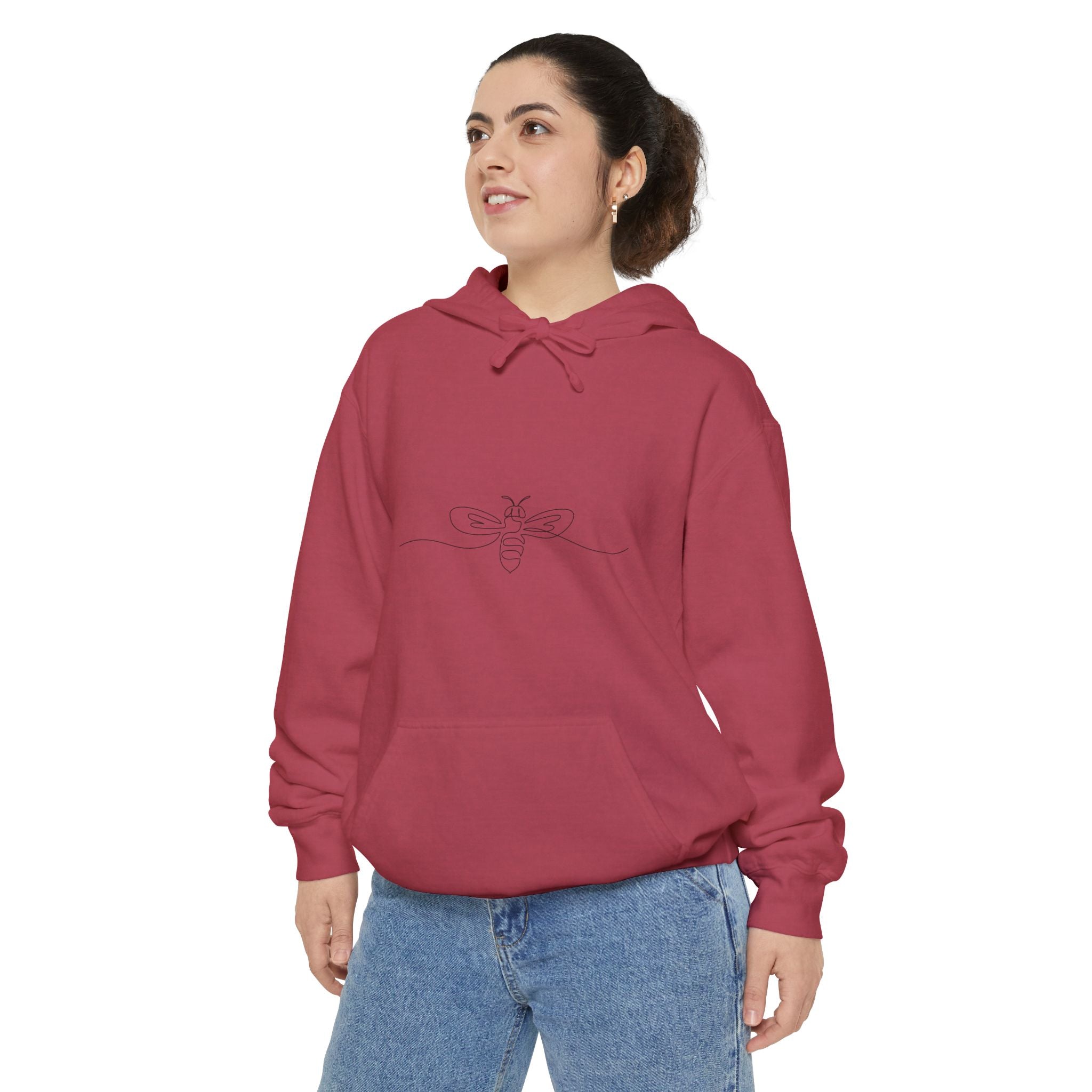 Cozy Unisex Hoodie-Minimalist Bee Design