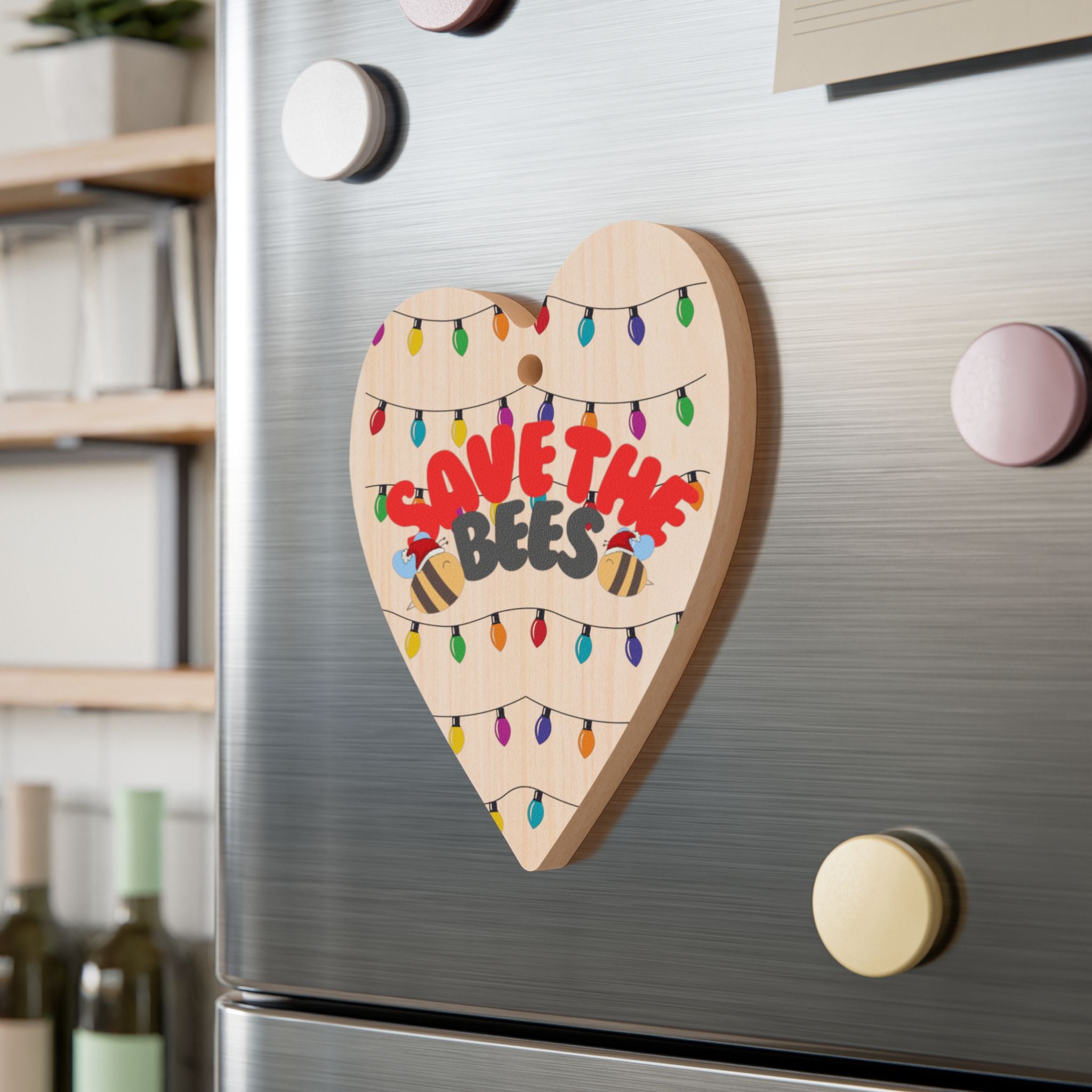 Heart & Tree Shaped Wooden Ornaments