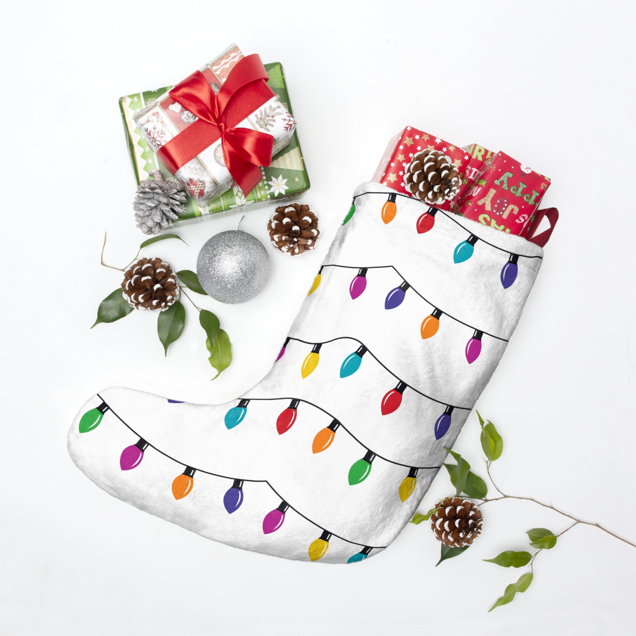 Festive Bee Christmas Stocking