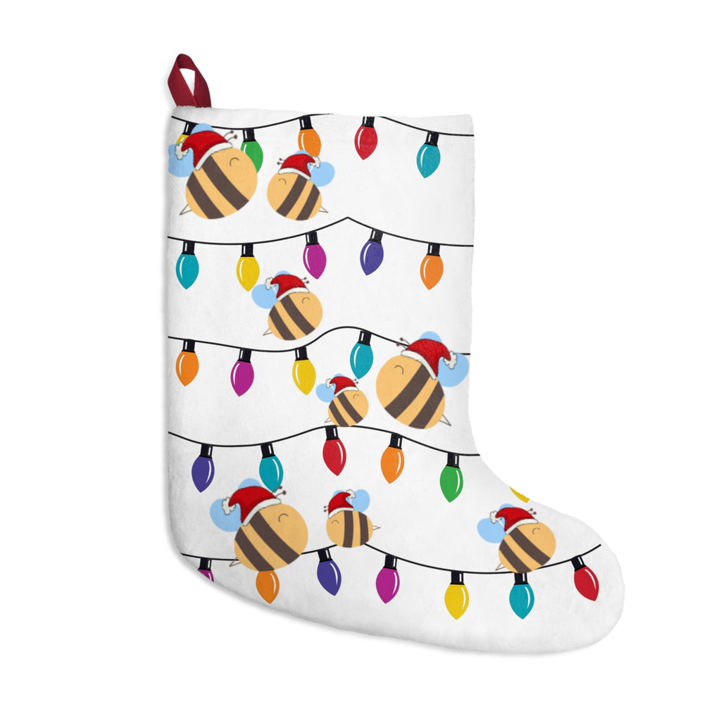 Festive Bee Christmas Stocking