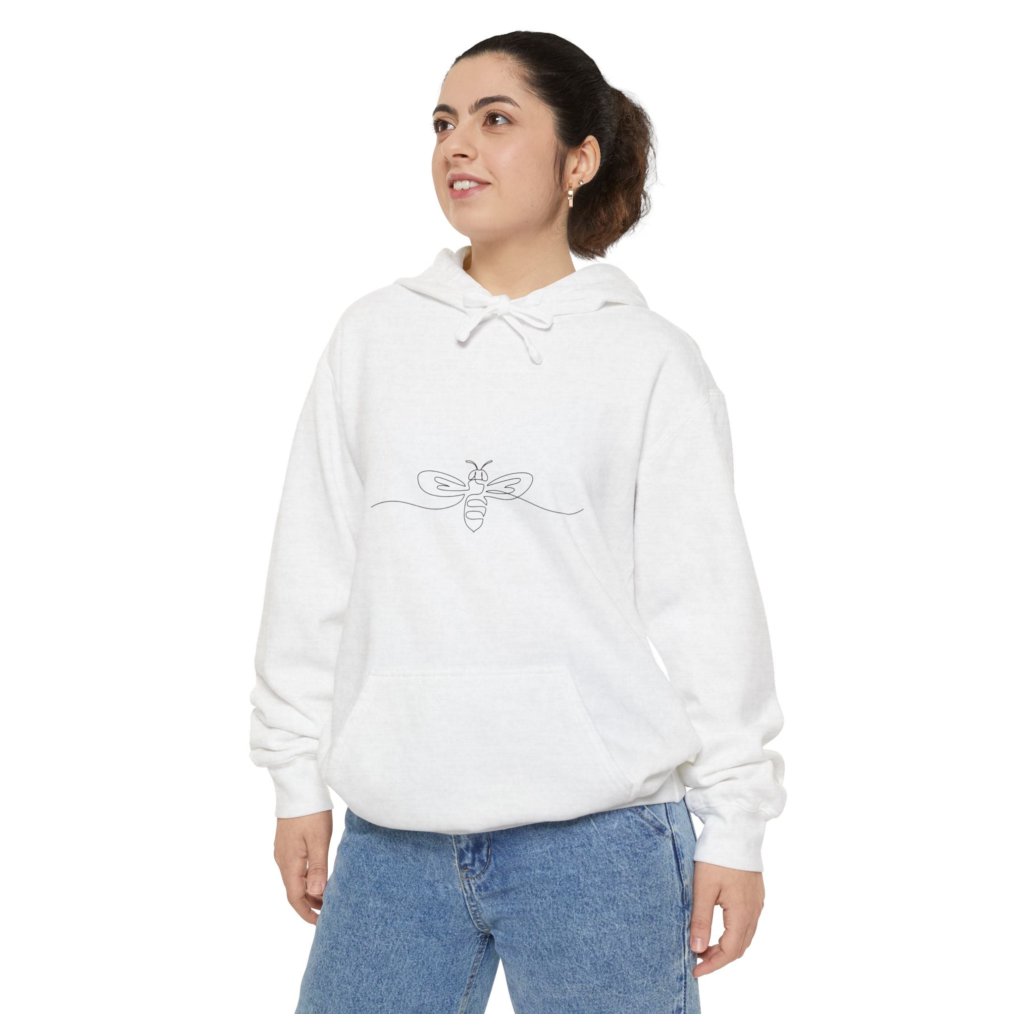 Cozy Unisex Hoodie-Minimalist Bee Design