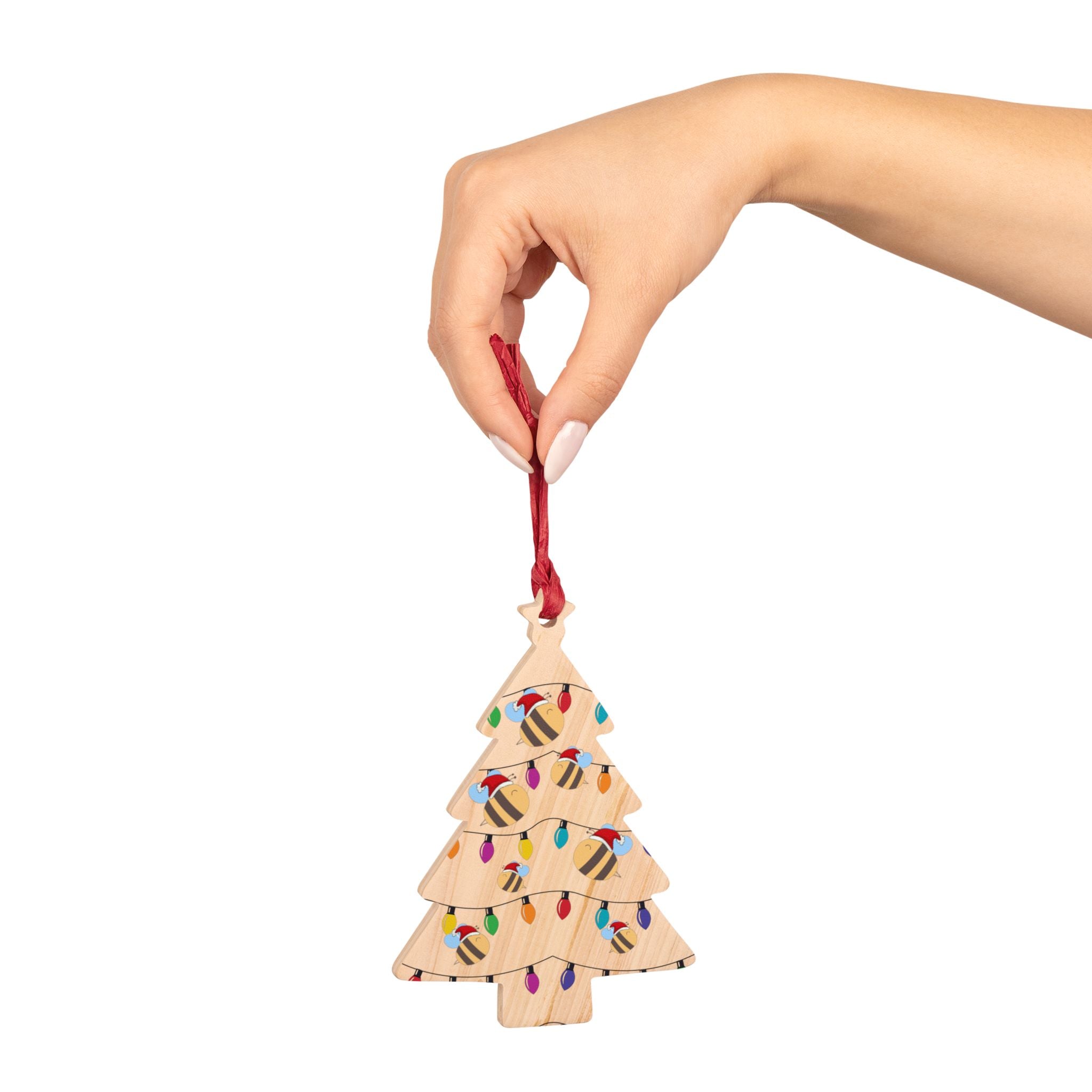 Heart & Tree Shaped Wooden Ornaments