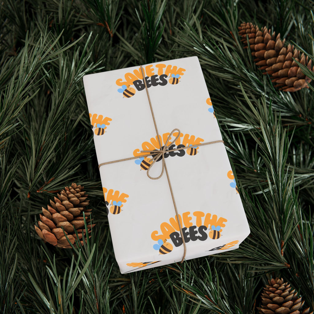 Save the Bees Wrapping Paper, Gift Wrap