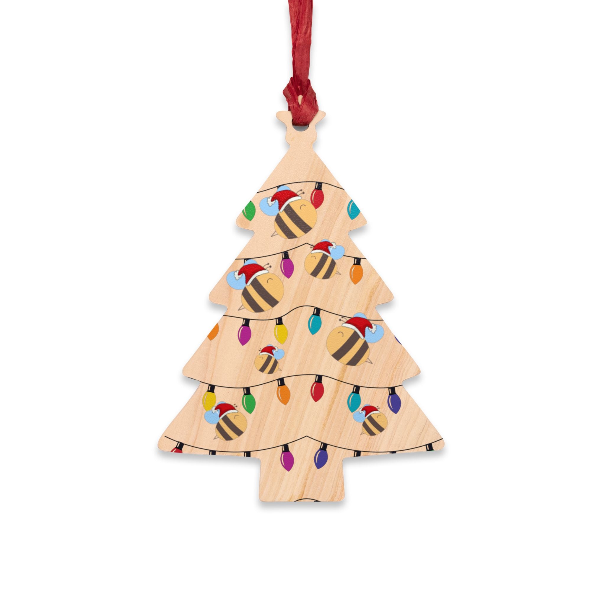 Heart & Tree Shaped Wooden Ornaments