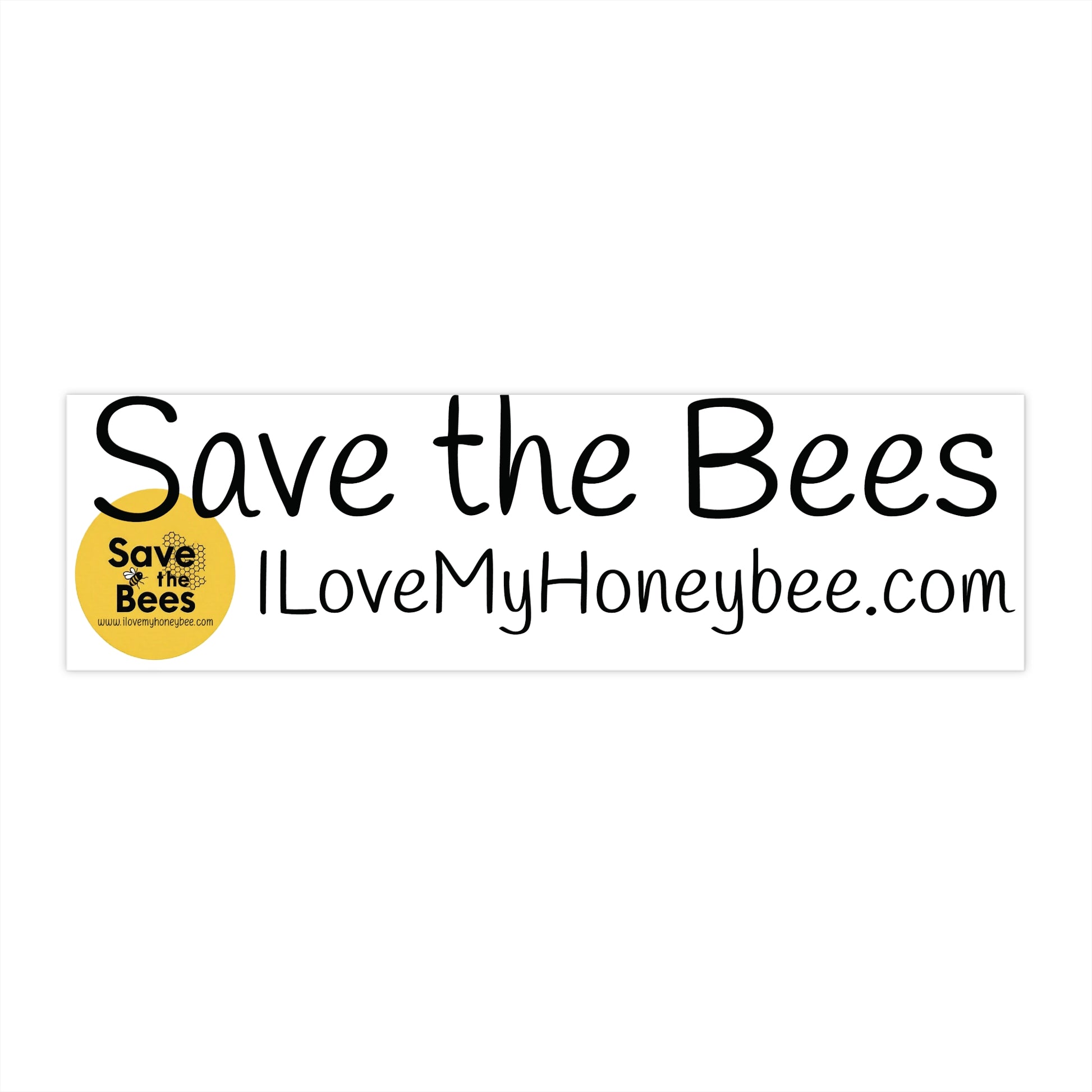 Save the Bees Bumper Sticker - Eco-Friendly Car Decor