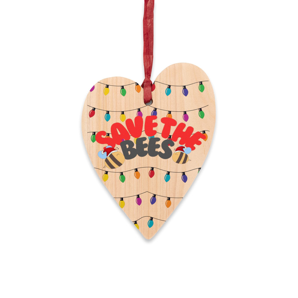 Heart & Tree Shaped Wooden Ornaments