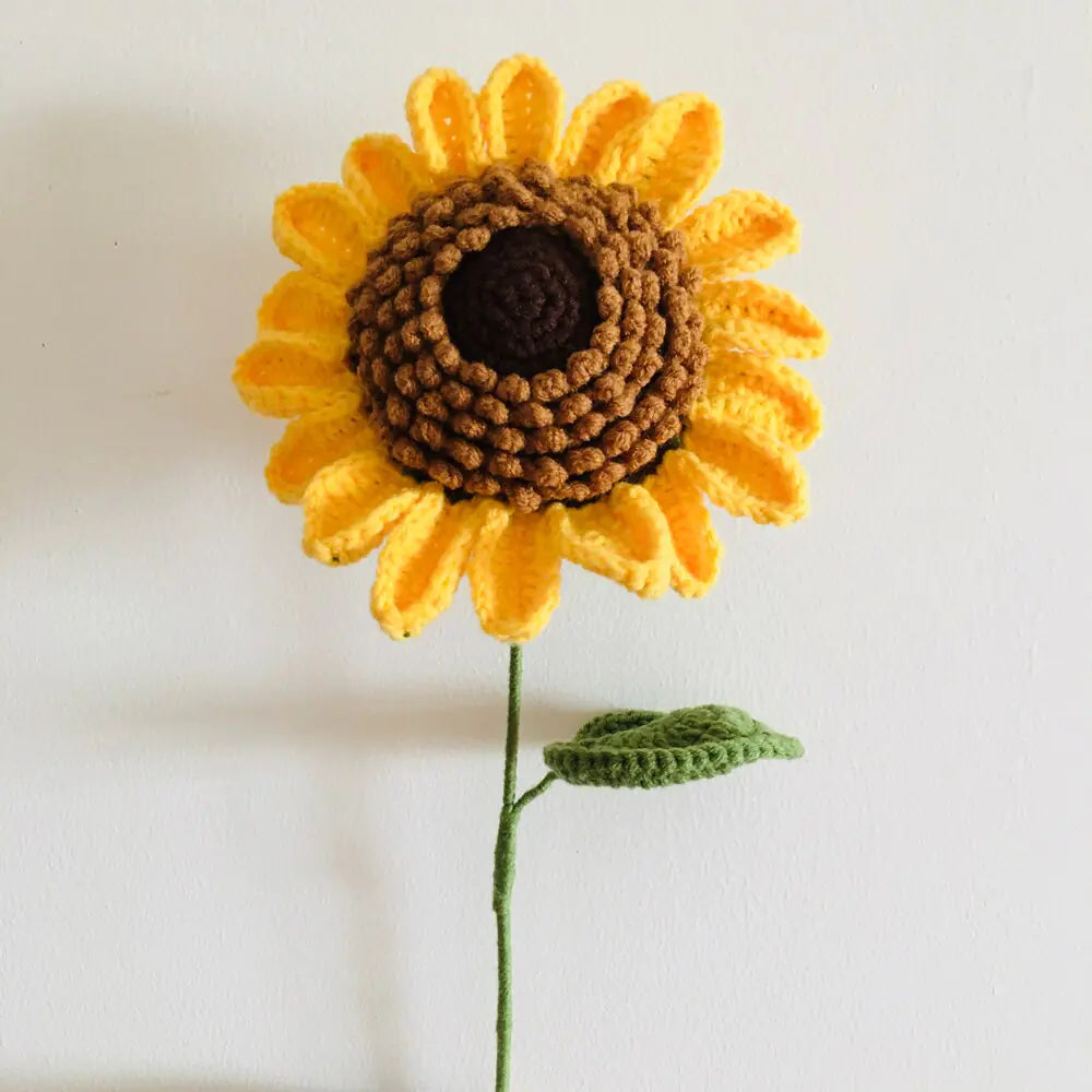 Handmade Crochet Sunflower For Home