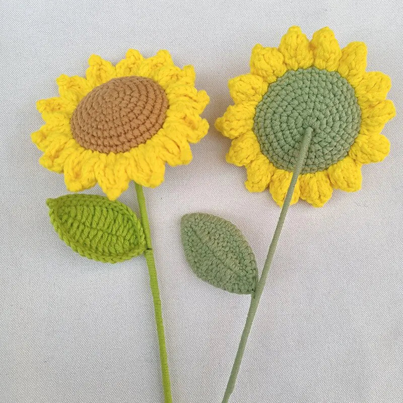 Handmade Crochet Sunflower For Home