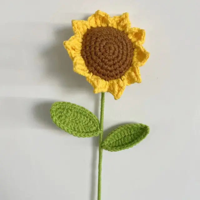 Handmade Crochet Sunflower For Home